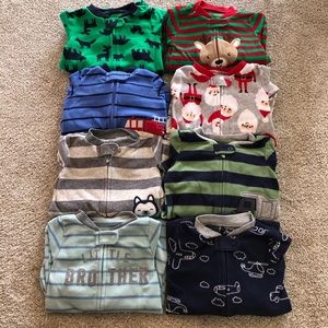 Boys 9 month fleece pj bundle